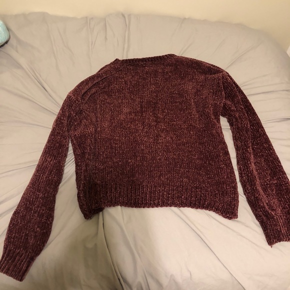 Charlotte Russe Oversided Maroon Sweater - Medium - Picture 3 of 3